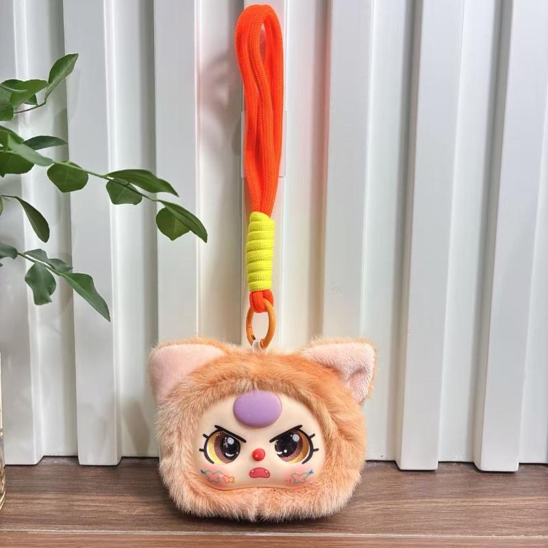 Ciondolo in Vinile Peluche Bambola Morbida Decorazione Borsa Portachiavi Colleziona Giocattoli Cartone Animato Bambola Carina Fascino da Appendere alla Borsa Regalo Sorpresa per Ragazza
