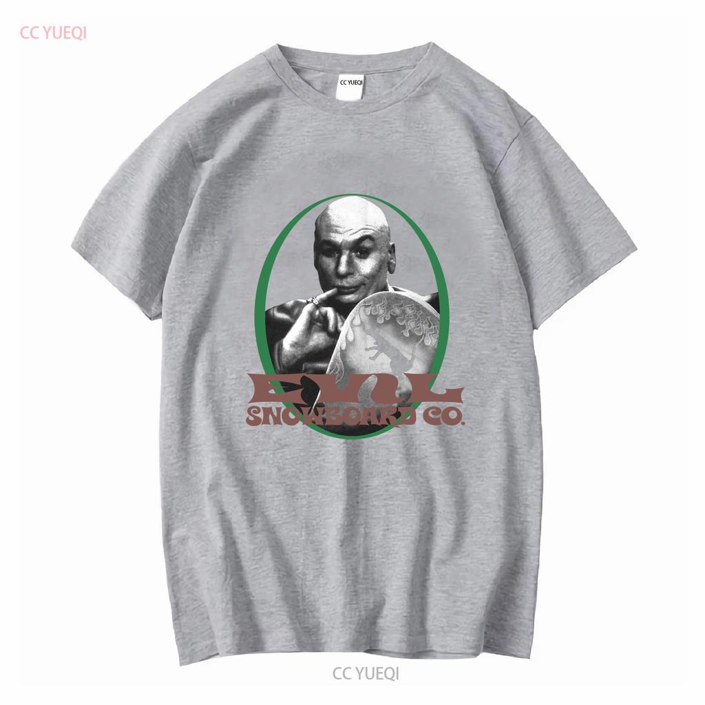 Vintage 98er Austin Powers Film T-Shirt Schwarz Dr. Böse Snowboard vintage Gewaschen Leicht Bequemes Oberteil Für Den Alltag