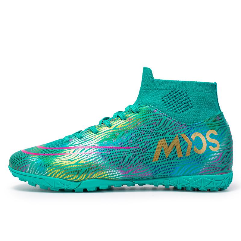 High-top Football Shoes Men's and Women's Professional Long-nail Sneakers Broken-nail Football Training Shoes