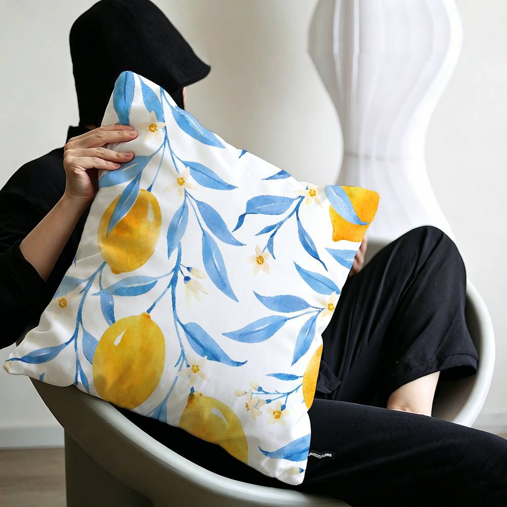 Fruit Lemon Pillow Cover for Bedroom Room and Living Room Sofa Decorative Cushion Cover