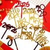 2026 Frohes Neues Jahr Party Kuchen Topper Dekoration Gold Acryl Dessert Flagge Kinder Neujahr Weihnachtsgeschenk Kuchen Topper Backzubehör