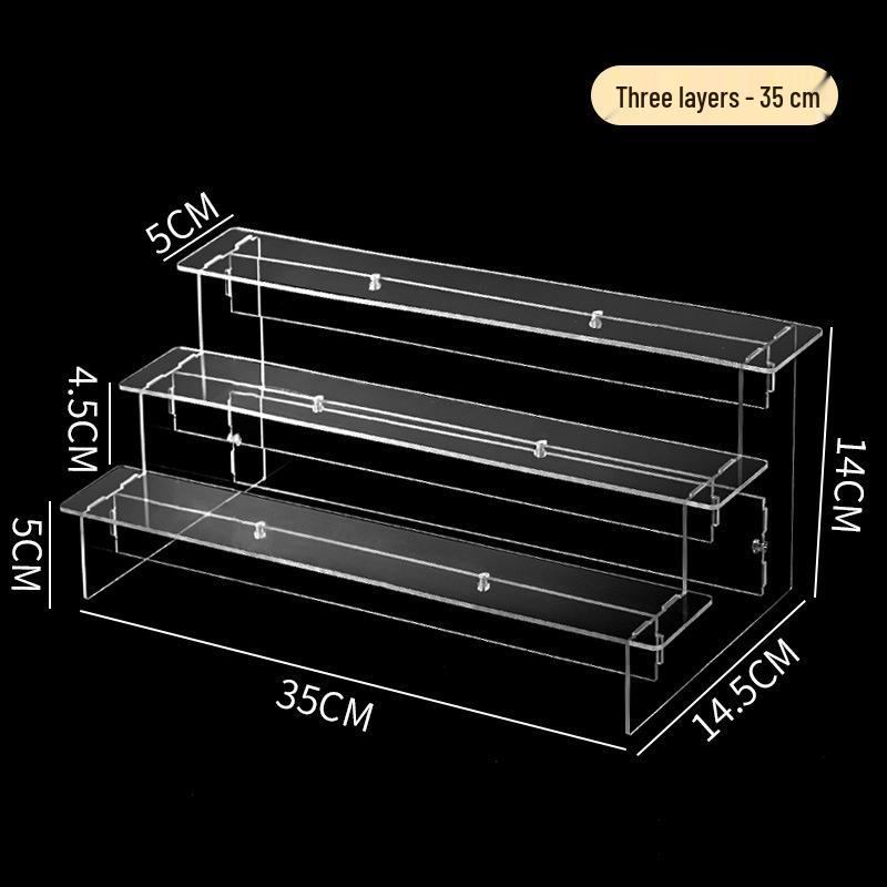 Transparent Multilayer Acrylic Display Stand for Figurines and Dolls