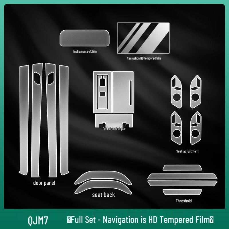 Tempered Glass Protective Film for Huawei AITO Wenjie M5/M7 Interior Dashboard and Navigation Screen