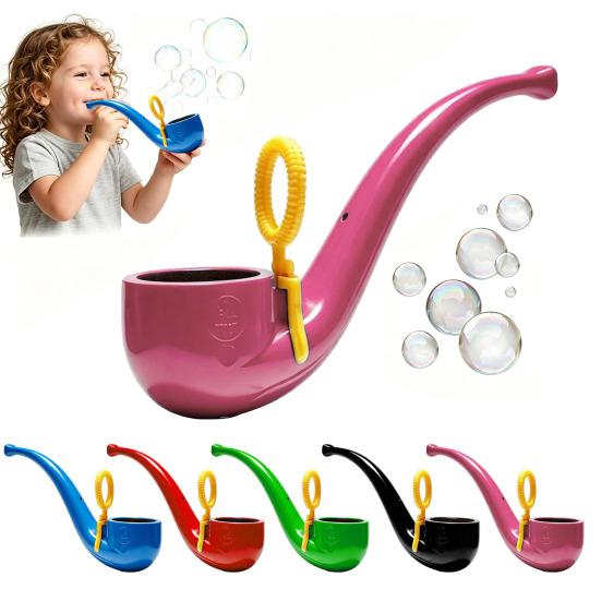 Soap Bubble Pipe 3D Printed Bubble Blower Wand Retro Style Bubble Maker for Kids & Adults Outdoor Backyard Play Fun