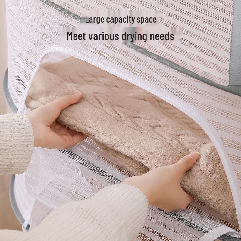 Foldable Multifunctional Air-Drying Net & Basket - Insect-Proof and Windproof for Clothes and Fish Fillets