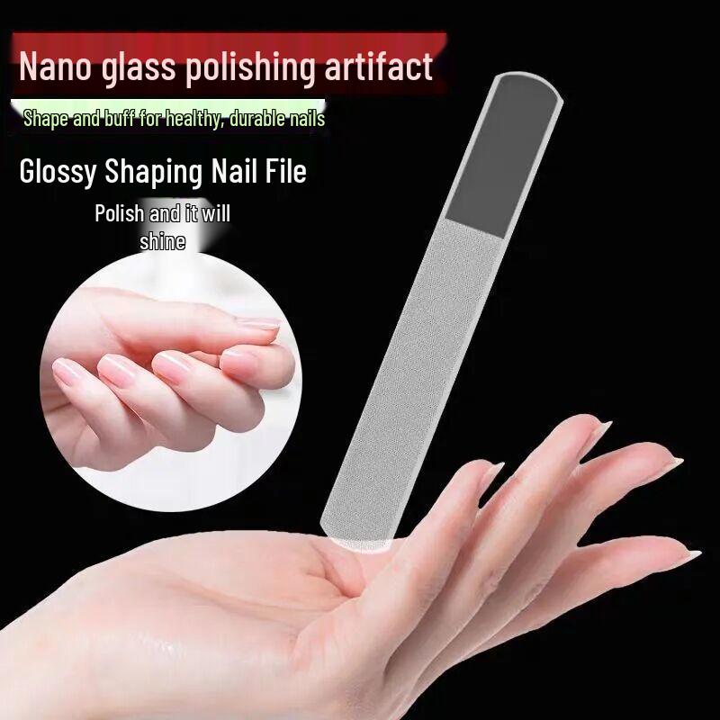 Nano Glass Nail File & Polishing Strip - Durable Manicure Tool for Shaping, Buffing, and Shining Baby Nails.