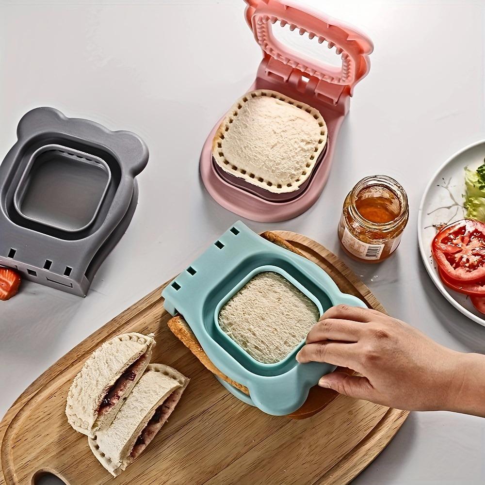 1 Stück, Quadratischer Sandwichschneider und Versiegeler, Einfacher Gebäckschneider, Für Brotdosen-Dekoration, Backwerkzeuge, Küchenzubehör