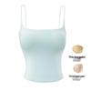 Women's Summer Fashionable Bandeau Camisole: Chest Pads, Open Back, Sexy Tank Top for Inner or Outer Wear