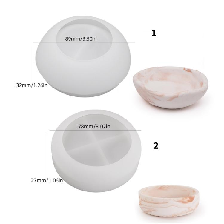 Irregular Bowl Candle Cup Molds Flowerpots Silicone Molds Plaster Molds Epoxy Resin Molds Castings Molds