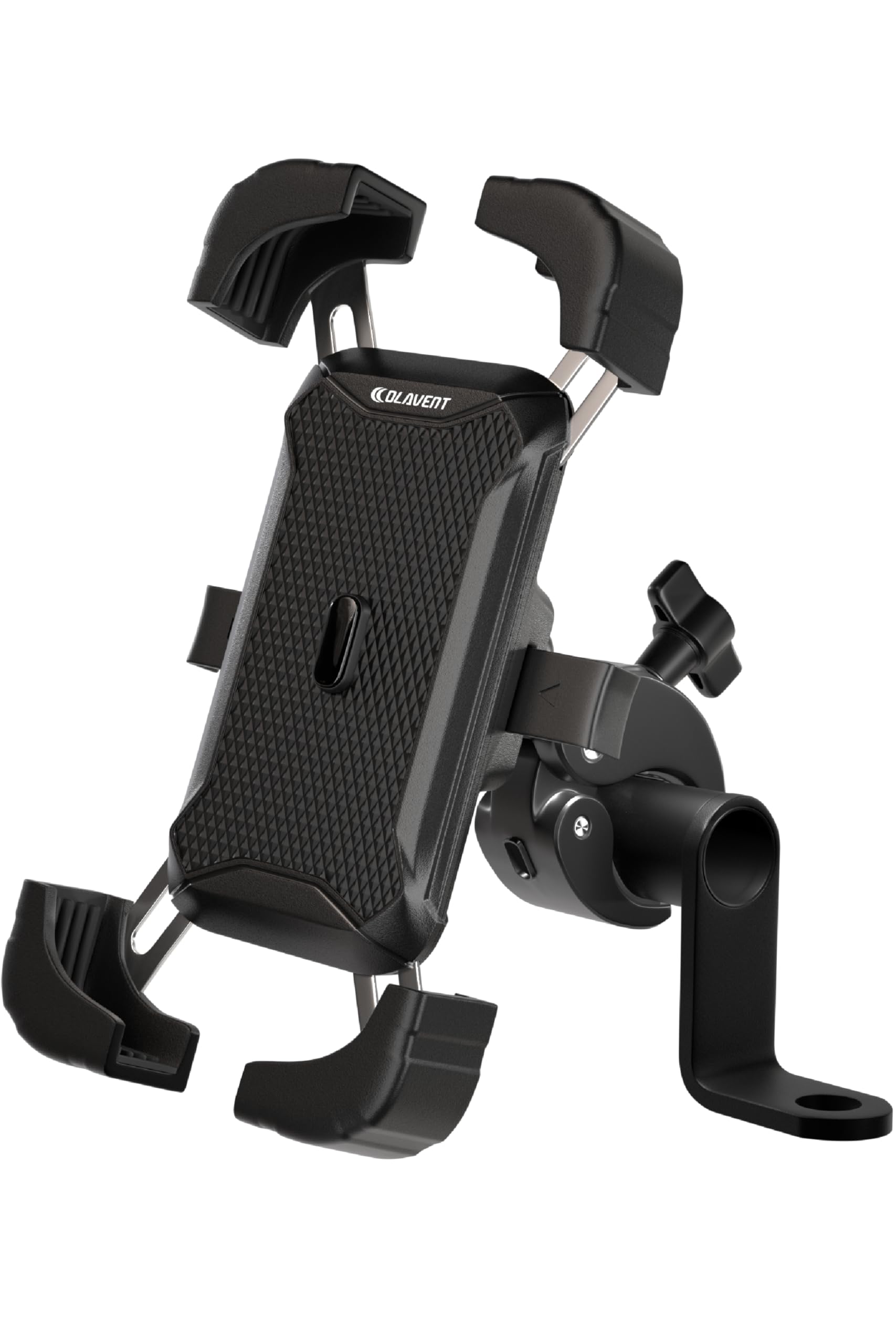 OLAVENT Bike Smartphone Holder, Bike Smartphone Holder, Mobile Holder, Aluminum One Size чёрный