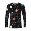 Men's T Shirt O-Neck Clothing Apparel Outdoor Long Sleeve Print Fashion Designer Vintage
