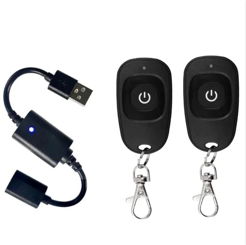 Wireless USB RF Remote Control Switch for LED Lights Fans Compact Design Energy Efficient Operation 43392 MHz Frequency