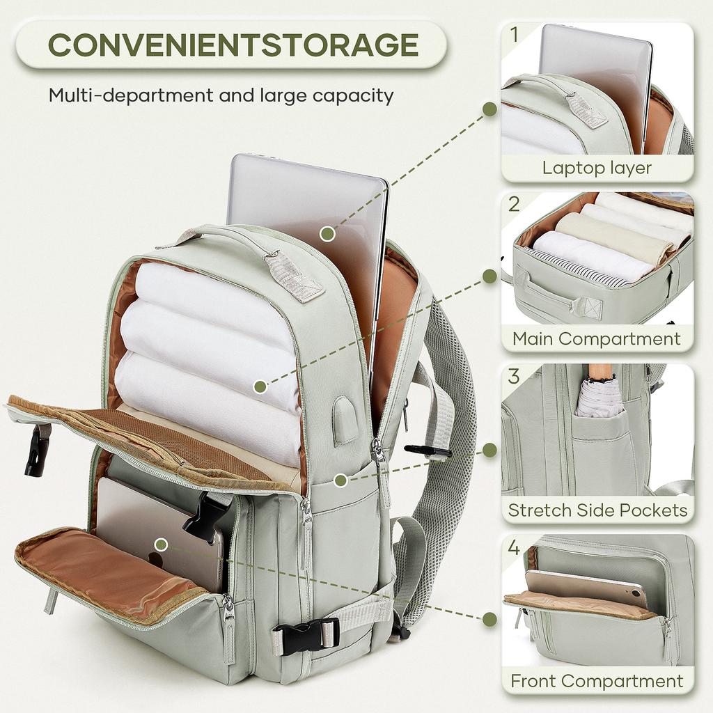 Large Travel Backpack for Women Large Capacity High Quality Schoolbag Overnight Weekend Bag Waterproof Men's Backpack Laptop Bag