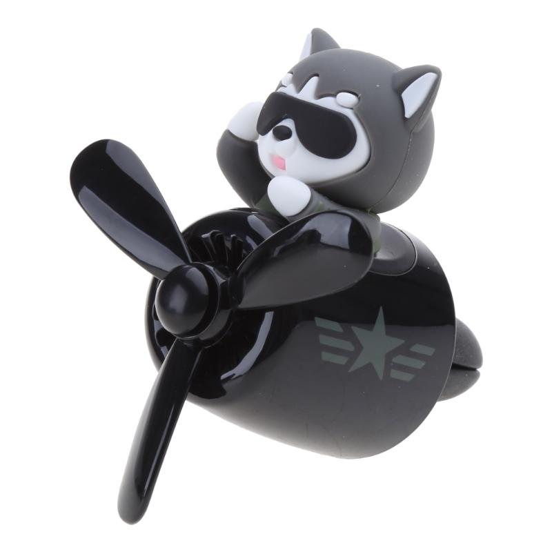 

Cute Cartoon Husky Bear Pilot Perfume Diffuser Decor Air Freshener Perfume Gifts for Family Colleagues 2 Scents