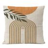 Home Decorative Geometric Bohemia Tropical Linen Pillow Cover Boho Plant Throw Pillow Art Cushion Decoration Sofa Pillowcase