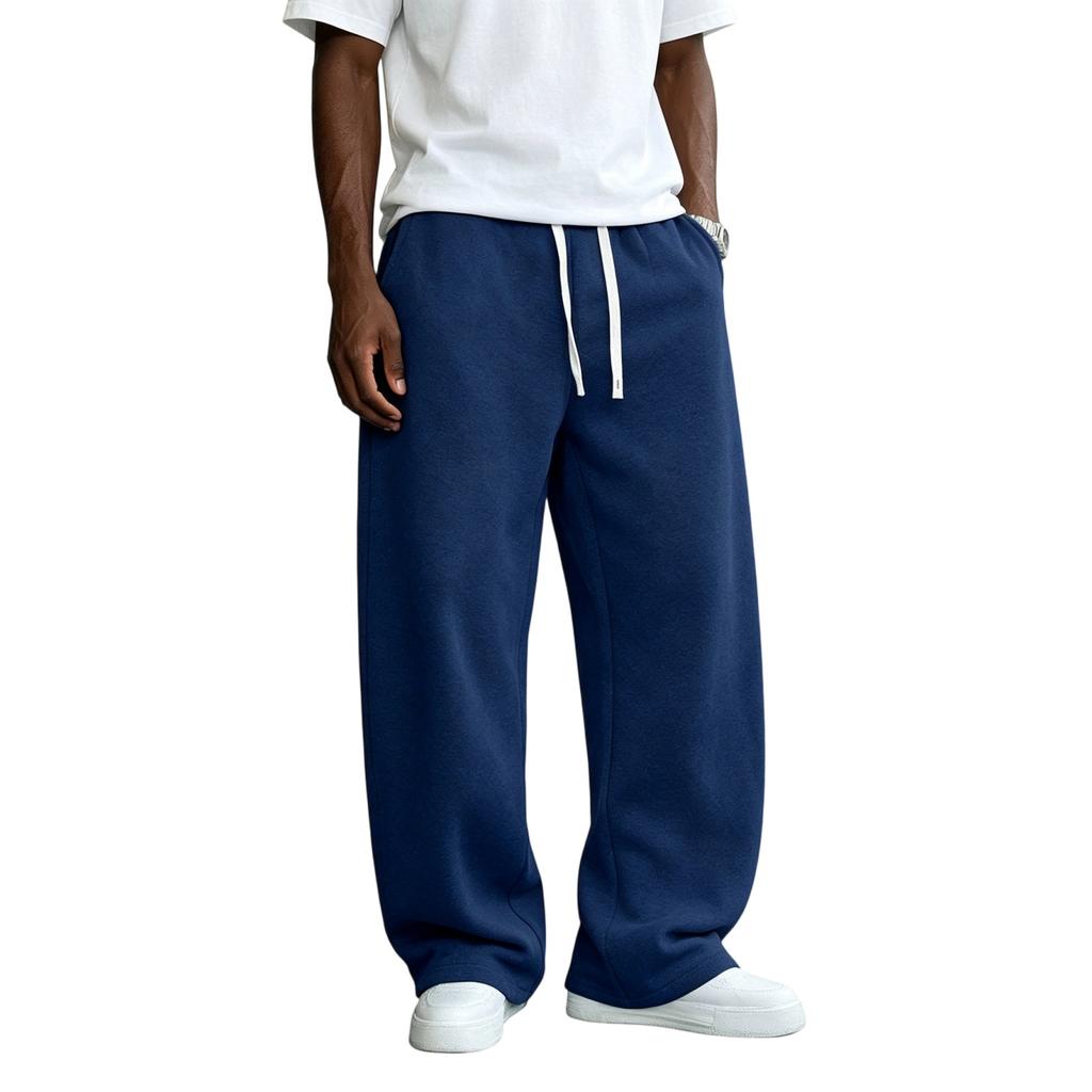 Men's Drawstring Sweatpants Loose Fit Casual Joggers for Everyday Wear