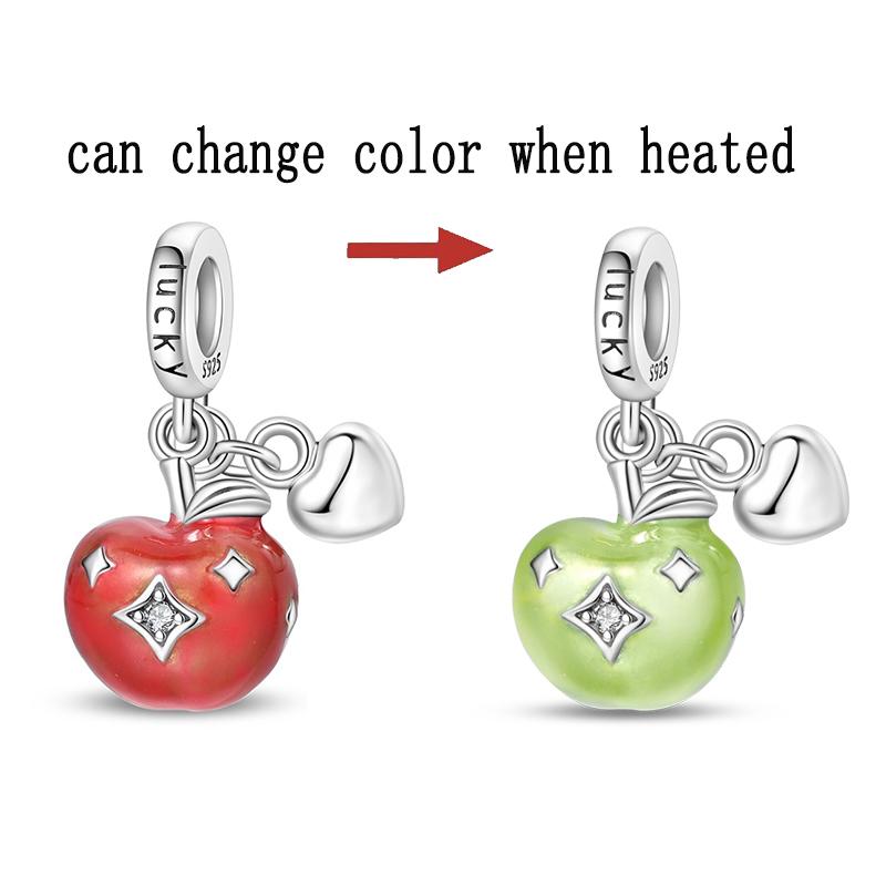 Charms Bead Copper Lemon Fruit Dangle Fit Bangle Bracelet Necklace Diy Jewelry Gift