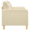 Vidaxl 2-Osobowa Sofa, Kremowa, 120 Cm, Tapicerowana Tkaniną