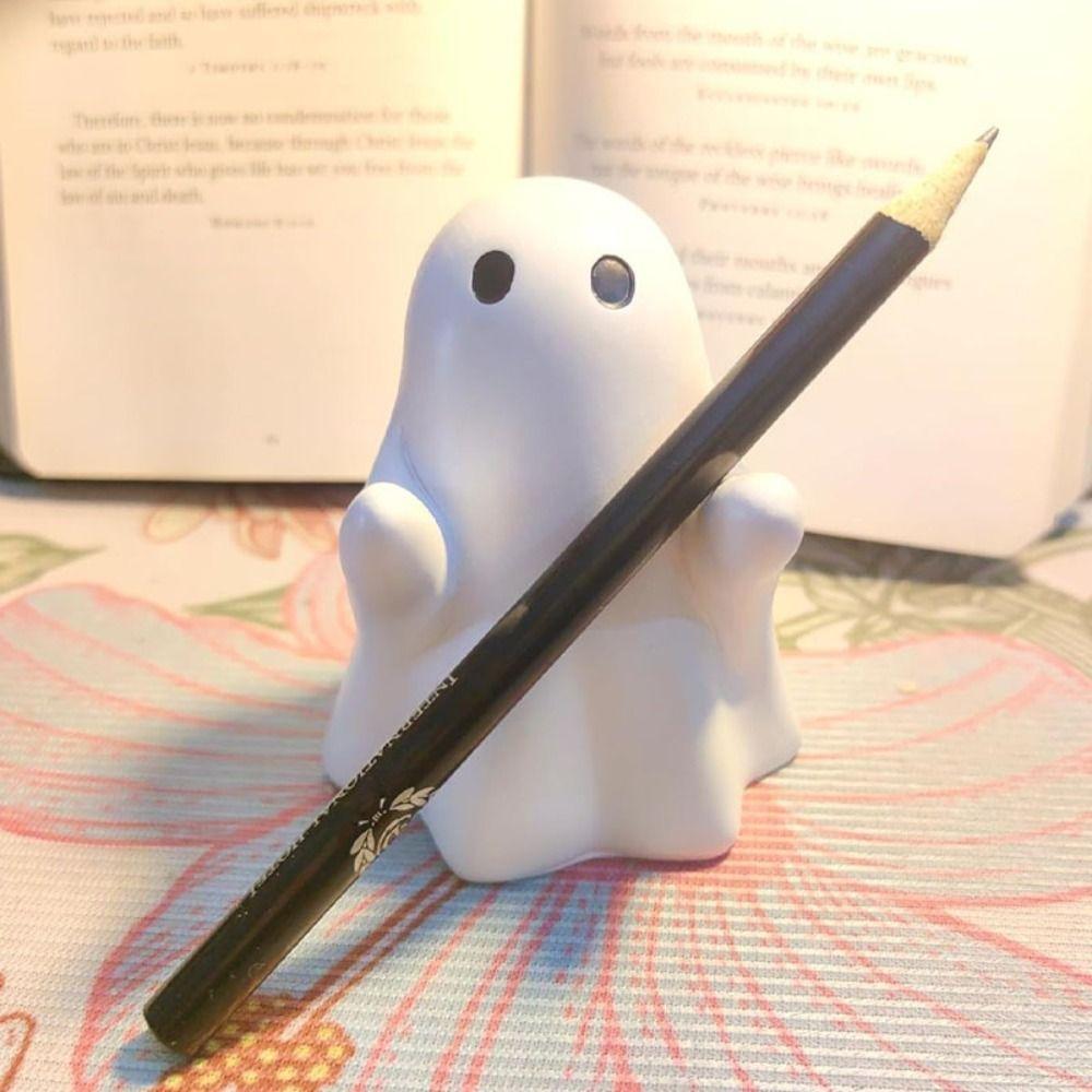 Funny Desktop Decoration Ornament Cute Halloween Ghost Figurine Crafts Little Ghost Statue  Gift