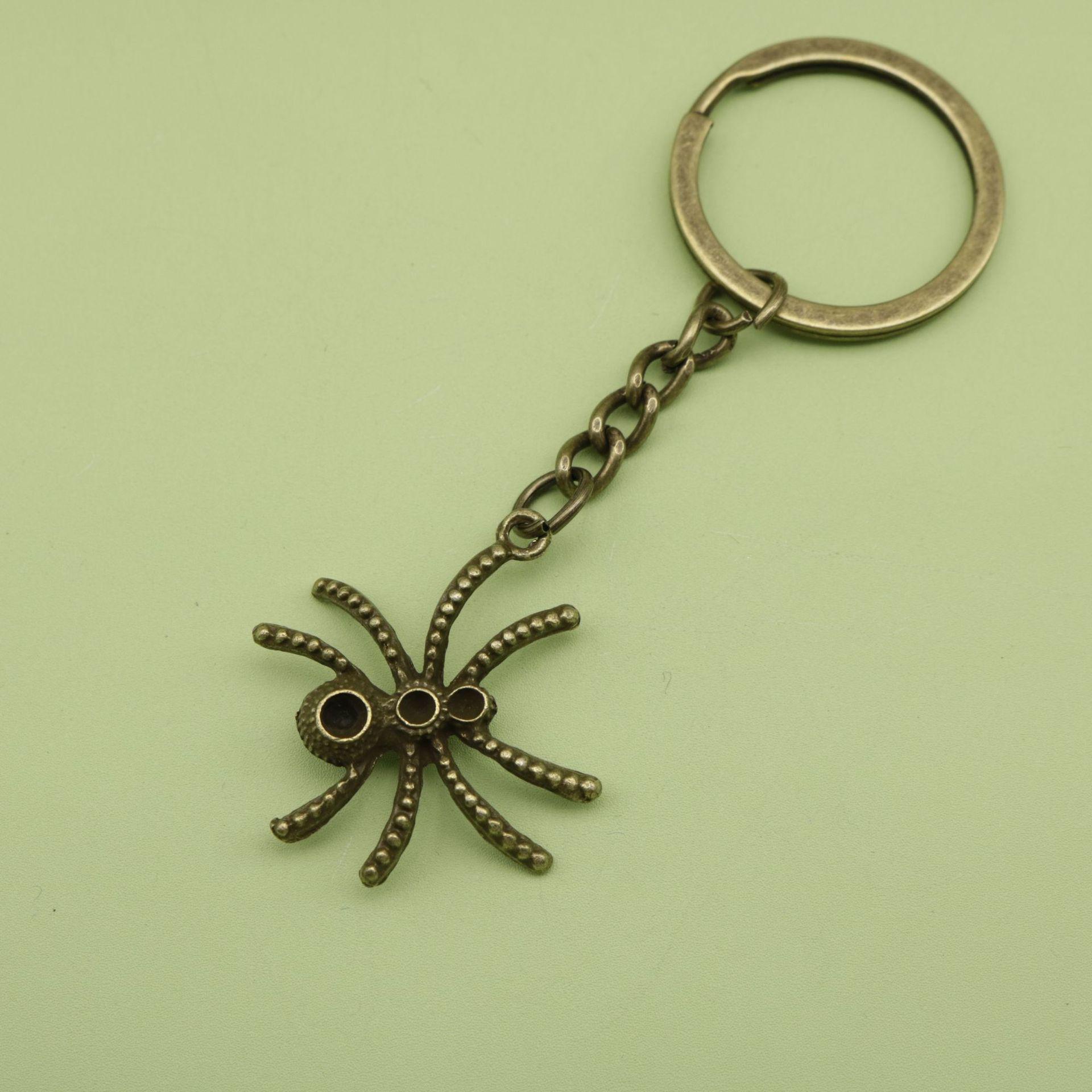 Hot Selling Simple Spider Keychain Pendant