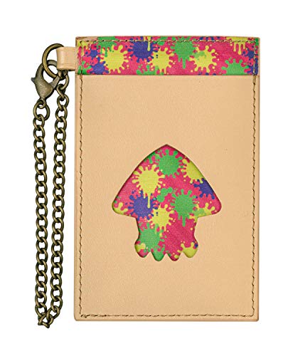 Sanei Boeki FAVORITE+ Leather Goods Genuine Leather Pass Case (Splatoon 2) Leather Accessories, Height 11cm