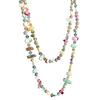 Simple And Versatile Super Long Necklace, Clothes Pendant, Shell Crystal Color Multi-Layer Sweater Chain With Accessories, Fashionable Women