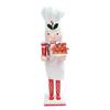 Collectible 38cm Wood Nutcrackers Figurine Handmade Tabletop Decoration Stylish Desktop Statue Ornament for Party Use