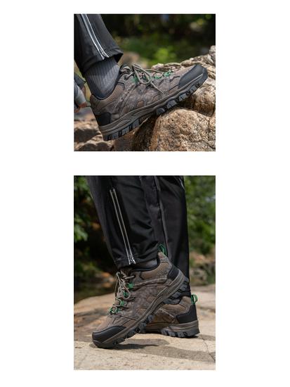 Men's Large Size Thick Sole Mesh Hiking & Trekking Shoes - Outdoor Casual Footwear