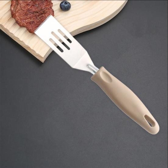 Frying Spatula Stainless Steel Mini Serving Spatula for Flipping Scraping Ergonomic Anti-Slip Handle Pan for Crepes Eggs Brownies Kitchen Tools