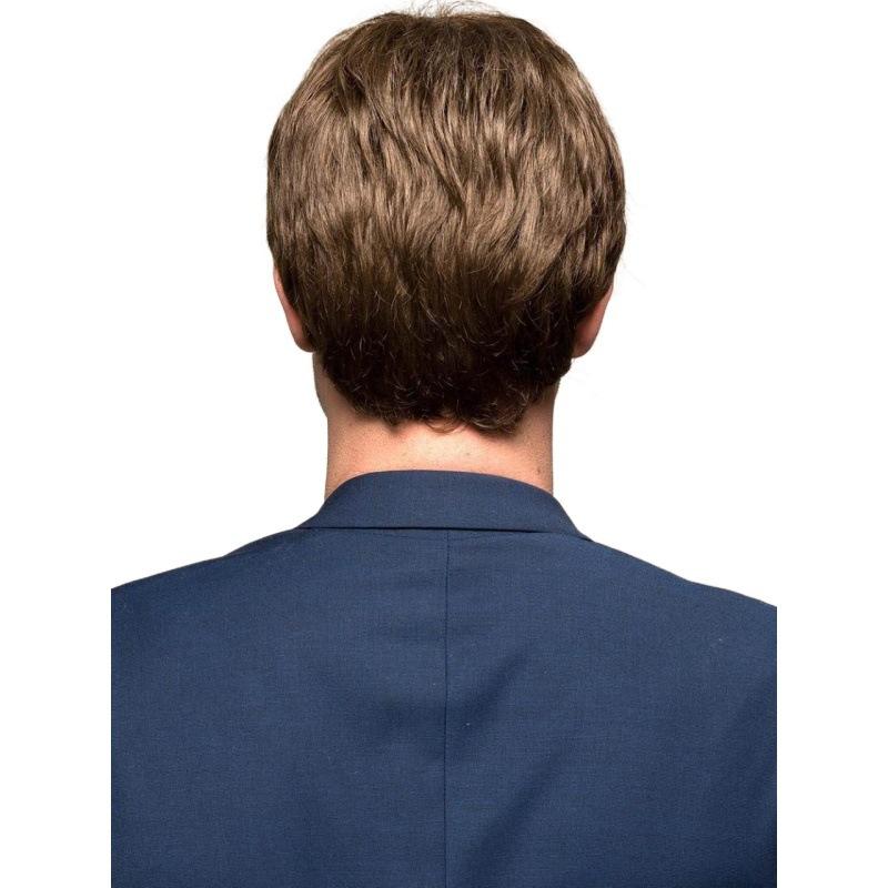 Synthetische Perücke, kurze Perücken, natürliche lockige Perücken für Männer, blond, braun, geschichtete Perücke, hitzebeständige Faser, für den täglichen Gebrauch, Party, Cosplay