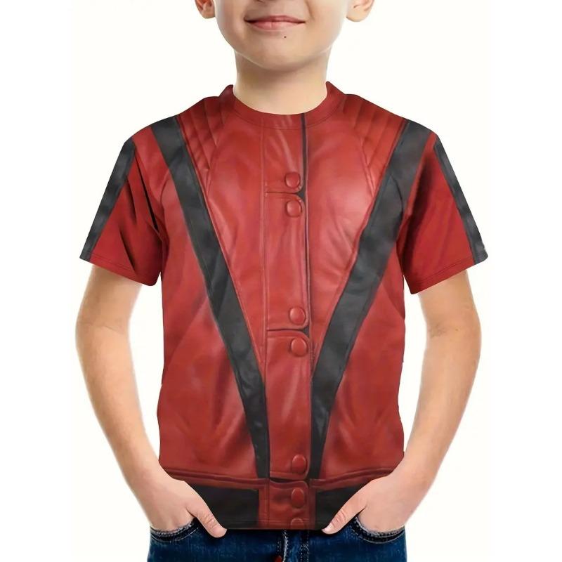 Retro Uniform 3d Print Tee Shirt Kids Boys Clothes Short Sleeve Casual Children's Clothing Fashion T Shirt For Boys