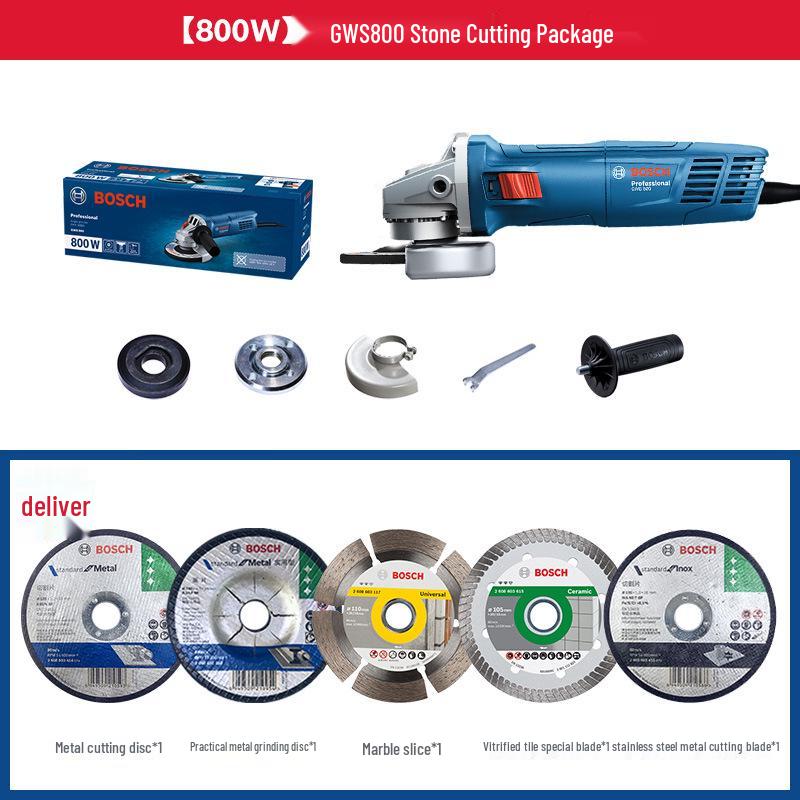

Ручна кутова шліфмашина Bosch GWS800: Різання, пазування та полірування з 1-річною гарантією.