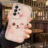 Phone Case: 2D Flat Samsung Galaxy A34 A35 M05 M06 S20 S22 S21 FE Plus 5G Protective Case, Little Cat with Bow, Perfect Holiday Gift for Christmas and