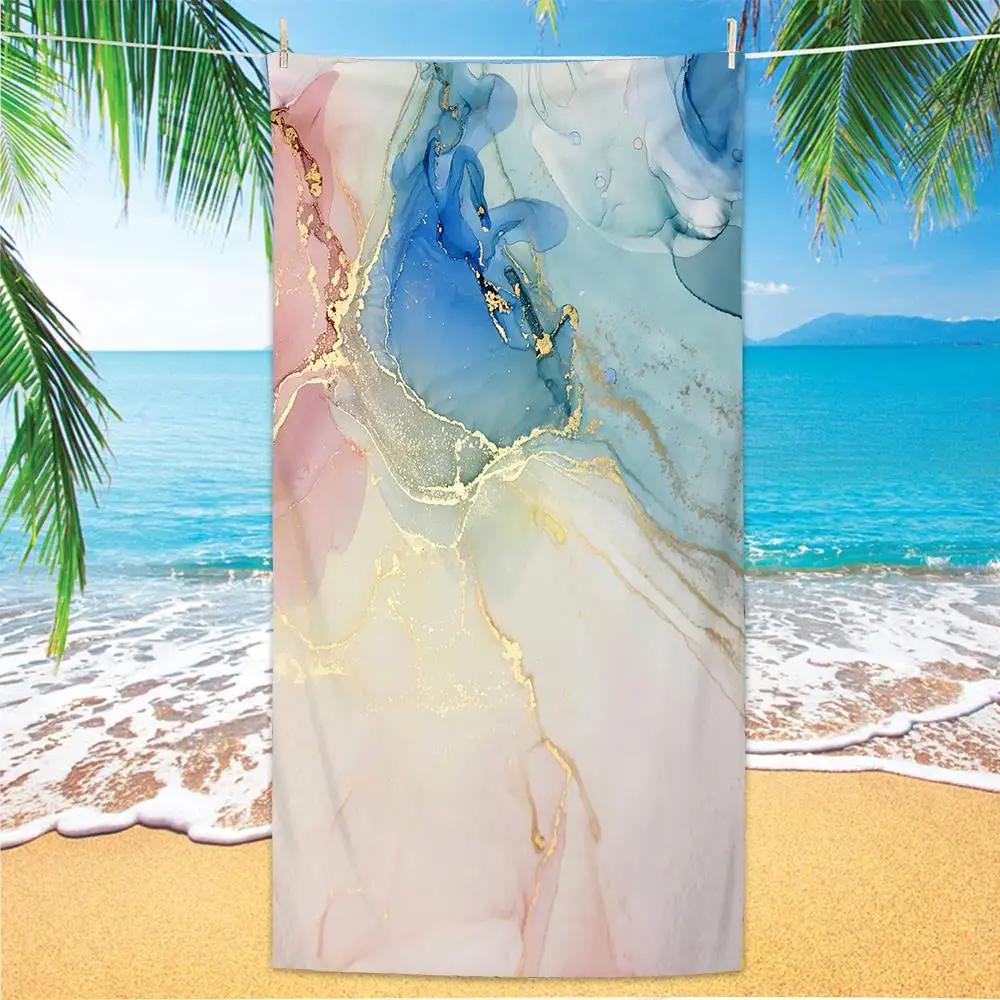 Summer Fun Print Beach Towel - Soft Absorbent Towel for Vacation Lovers,Vibrant and Stylish Designs for Everyday Use and Comfort