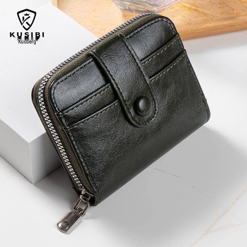Unisex Zippered Multi-Card Wallet & Coin Purse