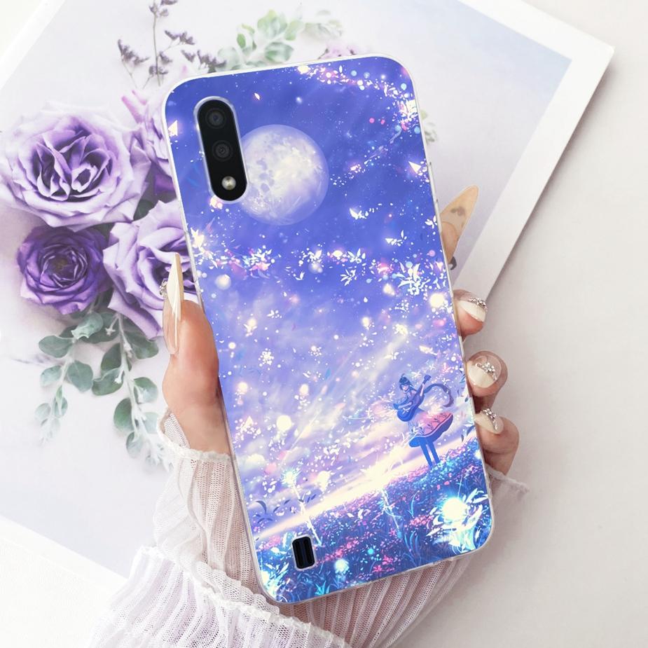 For Samsung Galaxy A01 Case SM-A015F New Luxury Painted Cover Soft Slim Phone Case For Samsung A01 M 01 Galaxy M01 Fundas Bumper