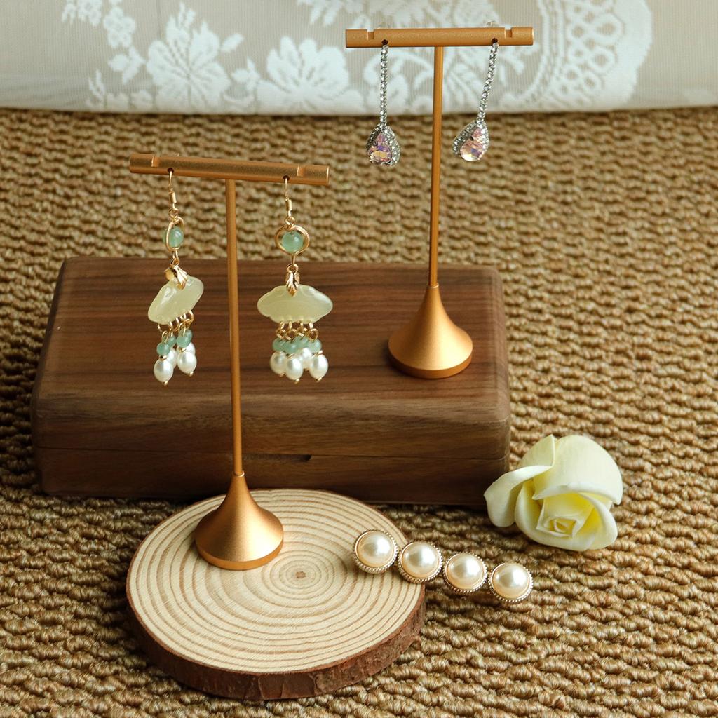 Metal T Bar Earring Display Stand Jewelry Stand  Earring Hanging Holders Jewelry Organizer