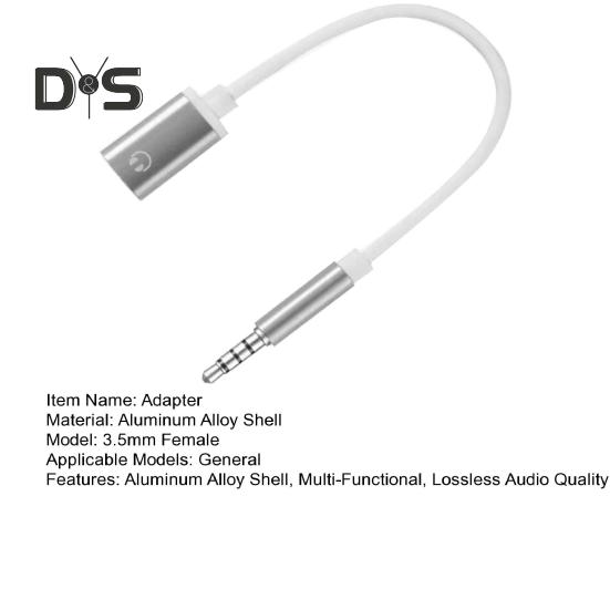3.5MM Male To Female Type C Audio Cable Headphone Adapter for Mp3 Player Laptop Tablets Noise Cancelling Lossless Audio Headset Adapter