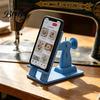 3D Printed Phone Stand Sewing Machine Stand, Vintage Mini Desk Holder for Cell Phone, Smooth Surface Hands-Free Tutorials, Unique Gift Crafters Table