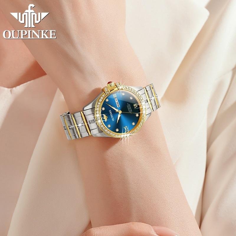 OUPINKE Women's Watch Waterproof Automatic Mechanical Watch for Women