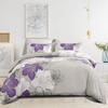 Floral Pattern Breathable Bedding Three-Piece Quilt Cover