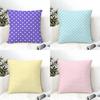 Classic Retro Polka Dots Pillow Case Linen Pillow Case Sofa Home Decor Cushion Cover Cushion Cove