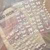 Heart Pearl Nail Stickers Small Fresh White Bow Ribbon Nail Charms Stickers Self Adhesive Nails 3D Decorations Parts Diy Decals