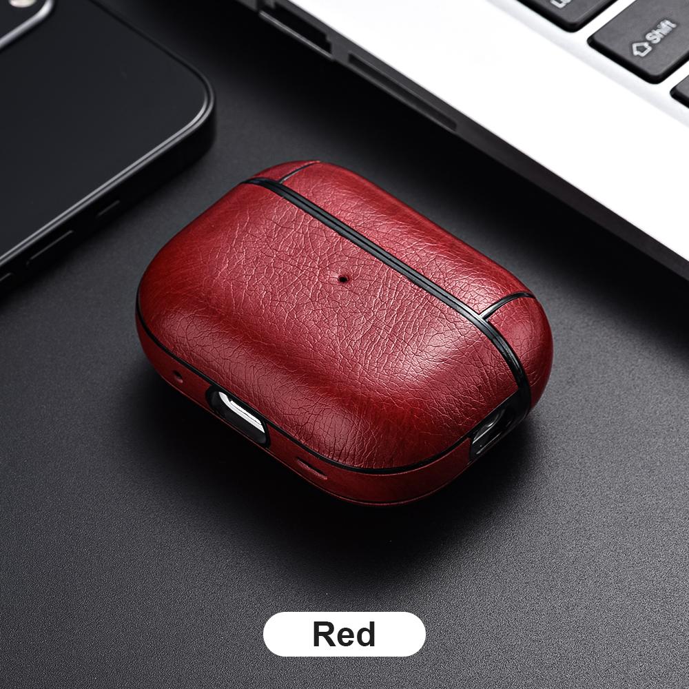 Leather Headset Cover For Airpods Pro 2 3 4 Case Wireless Earphone Case For Airpod Pro 2 Pro 2nd 3rd Airpod 3 Charging Bag Funda