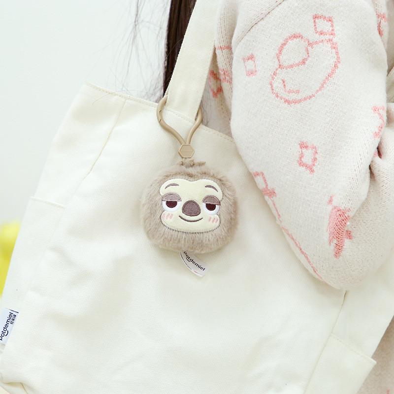 Plush Sloth Zootopia Keychain Backpack Pendant Cartoon Gift Decoration