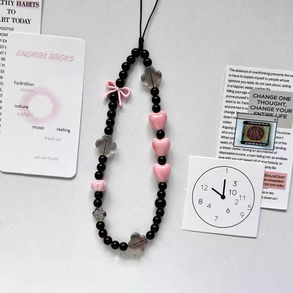 Girls Heartbeat Pvc Cute Phone Lanyard With Handcrafted Design For Couples