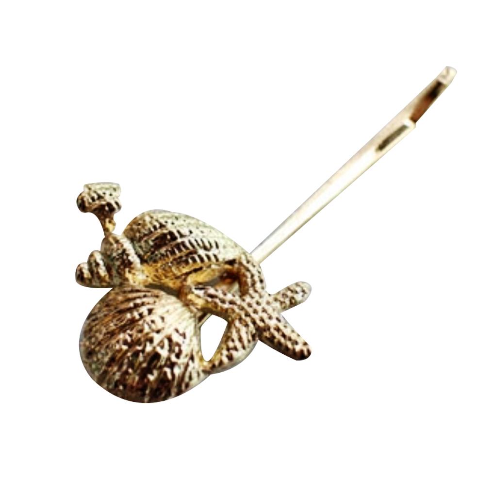 Hair Clip Retro Olive Branch Hairpin Bride Headdress Bangs Pin Non-slip Barrette for Girls Women Type 1