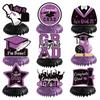 DIY Graduations Celebration Set With Hanging Banners And Honeycomb Paper Decorations Twist Cell Background