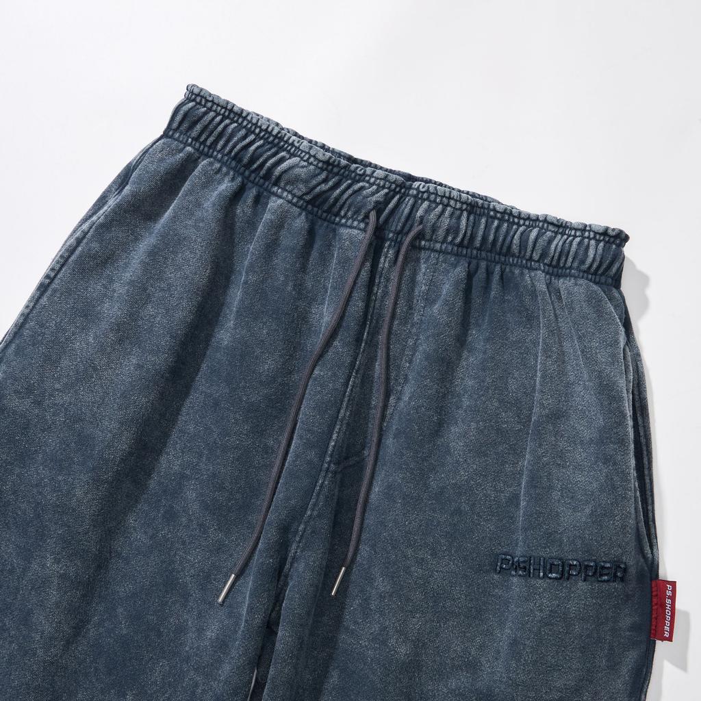 PSSHOPPER Stonewashed High-Density Jogger Pants [Navy]