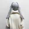 Knitted Hooded Face Mask Hat Adult Lovely Balaclava Hat with Long Rabbit Ears Teens Winter Warm Hat for Daily Use